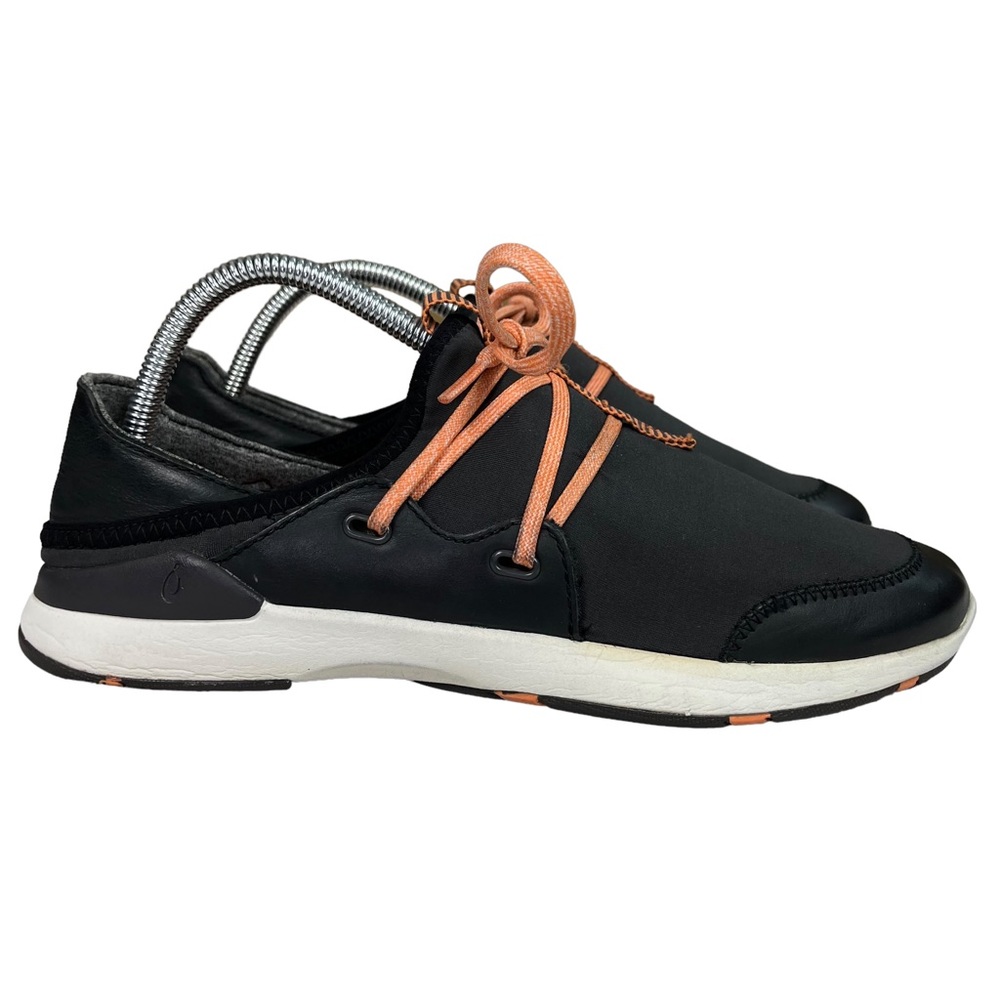OluKai Black and Orange Women's Sneakers